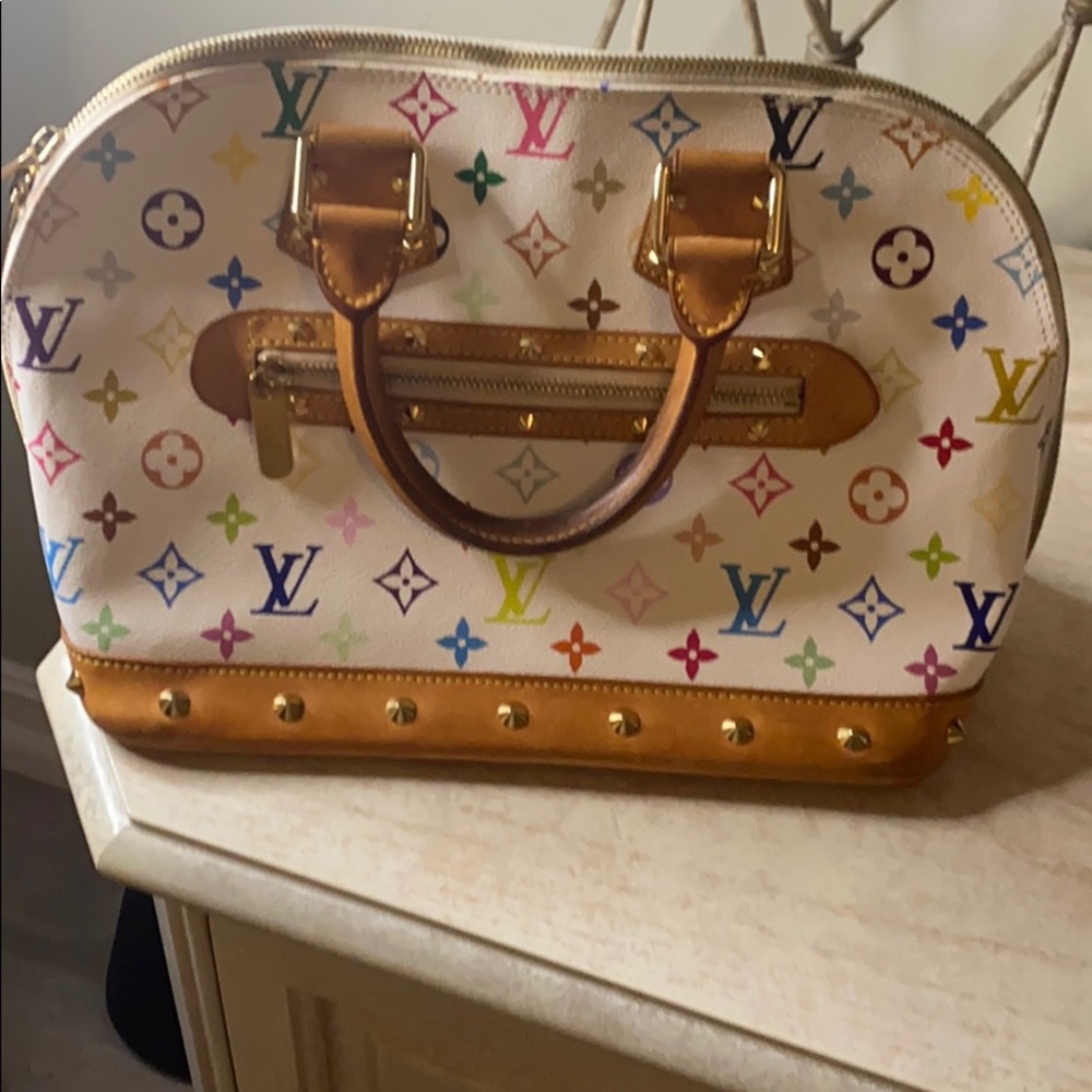 Louis Vuitton Vintage multi color Alma bag
